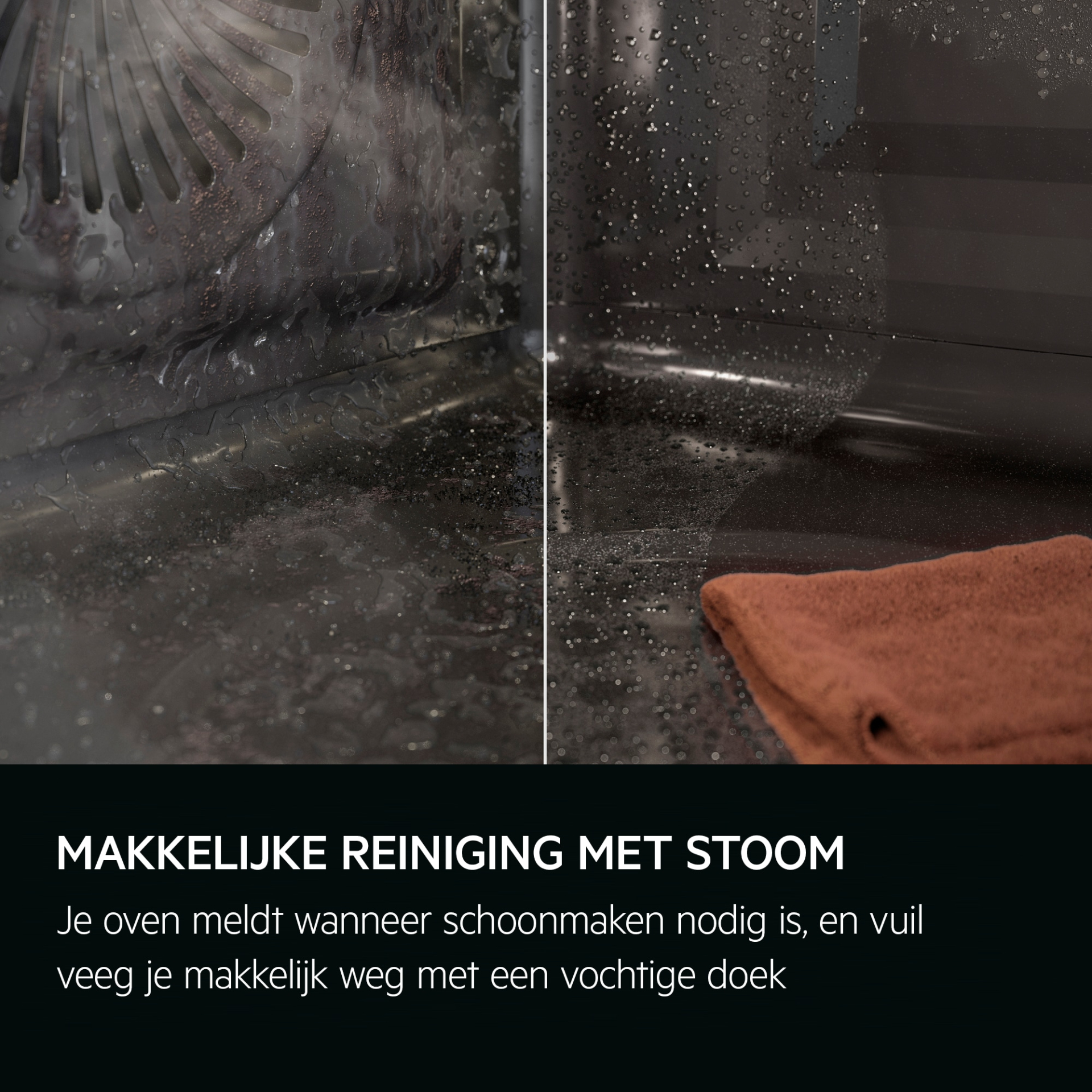 AEG 8000 multifunctionele oven met stoom - 60cm - NBB8S731AB