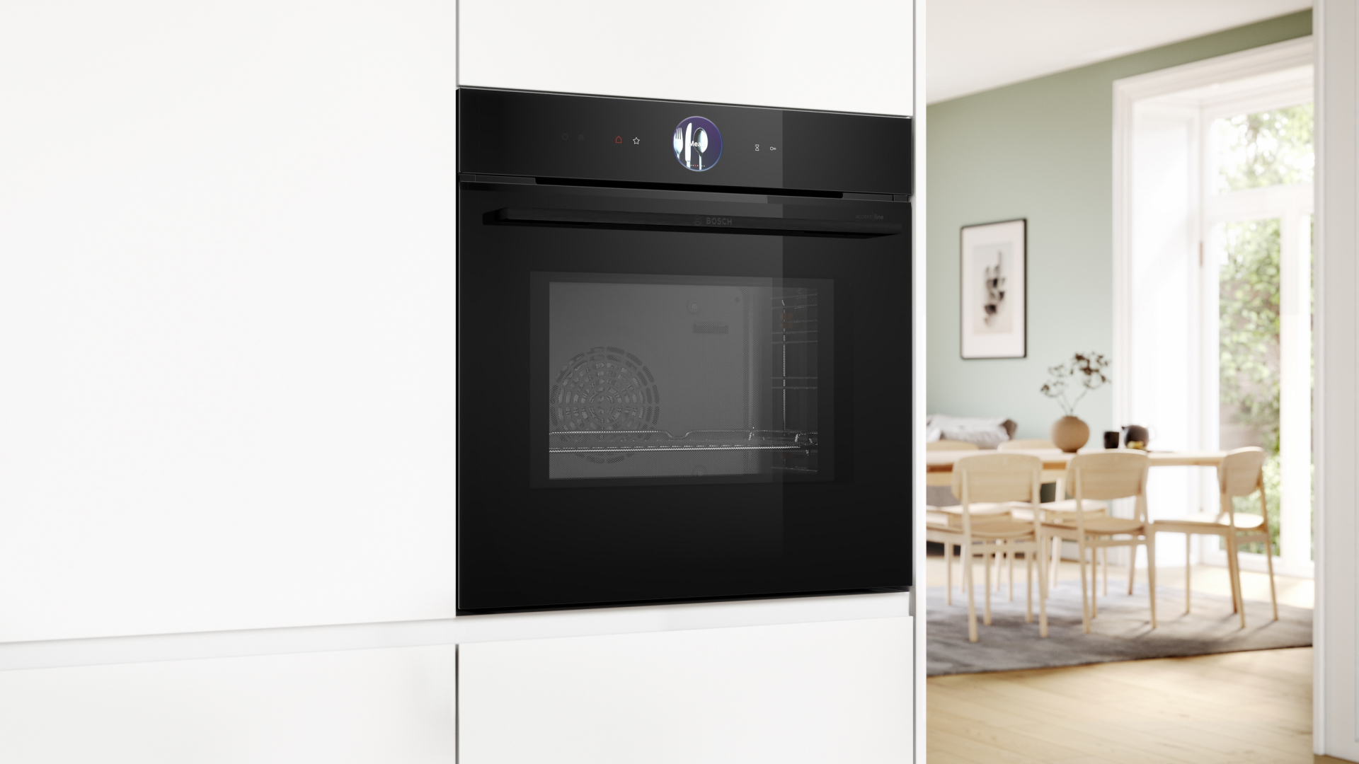 BOSCH SERIE 8 multifunctionele oven met microgolfoven - 60cm - HMG936AB1