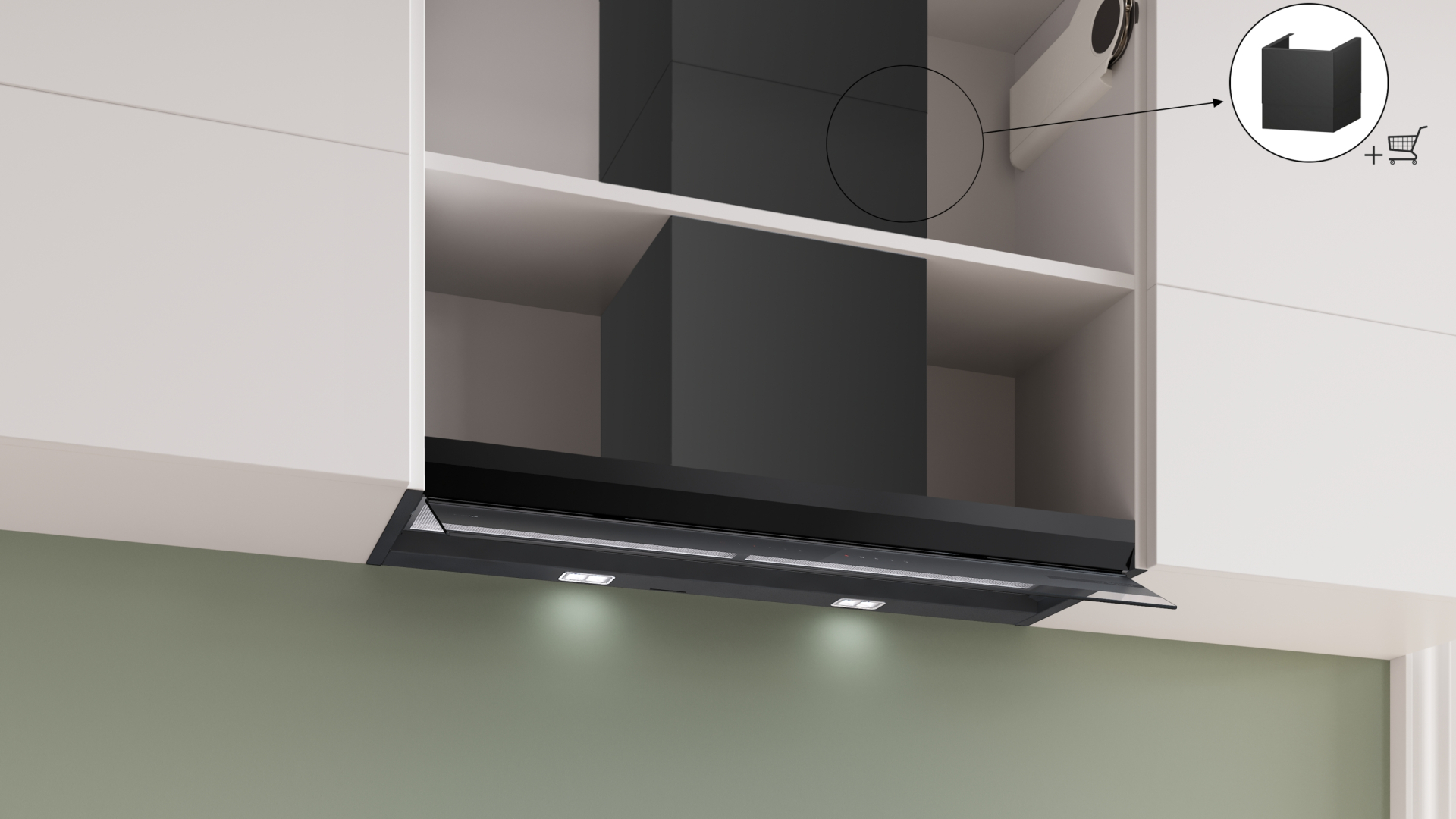 BOSCH SERIE 8 geïntegreerde dampkap - 90cm - DBB99ET65