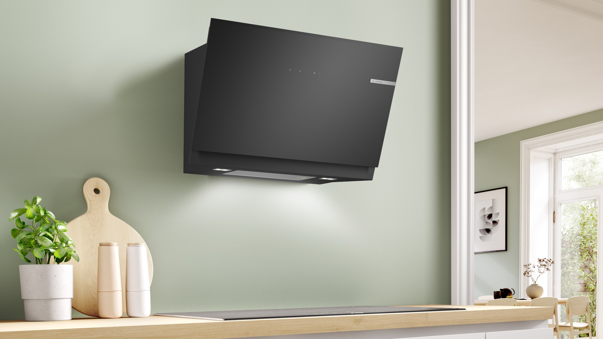 BOSCH SERIE 6 headfree dampkap - 80cm - DWK81AN60