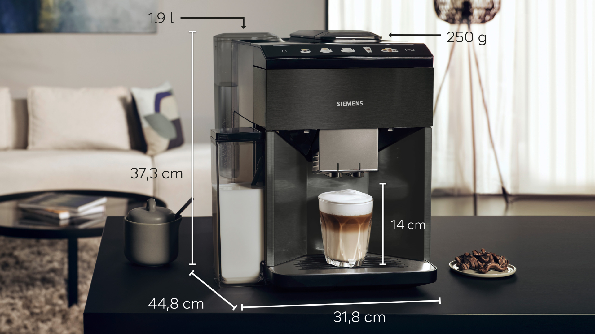 SIEMENS EQ500 espresso machine - TQ518DF3