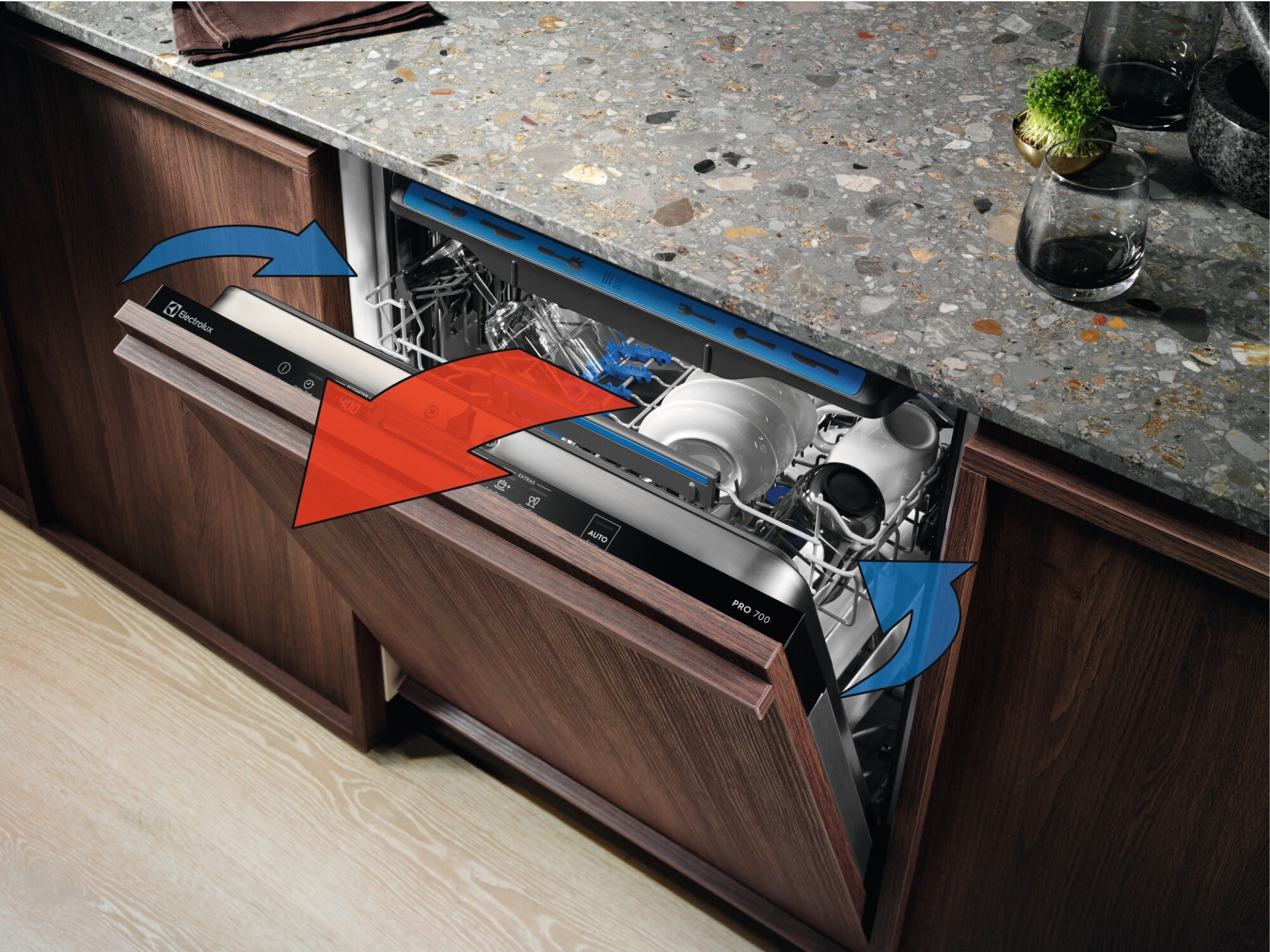 ELECTROLUX 600 vaatwasser volledig integreerbaar - KEMC8320L
