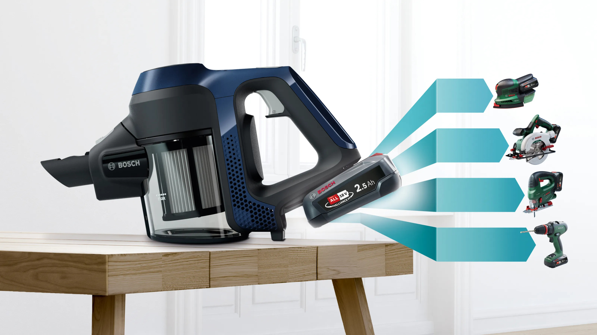 BOSCH SERIE 2 steelstofzuiger - BBS611MAT