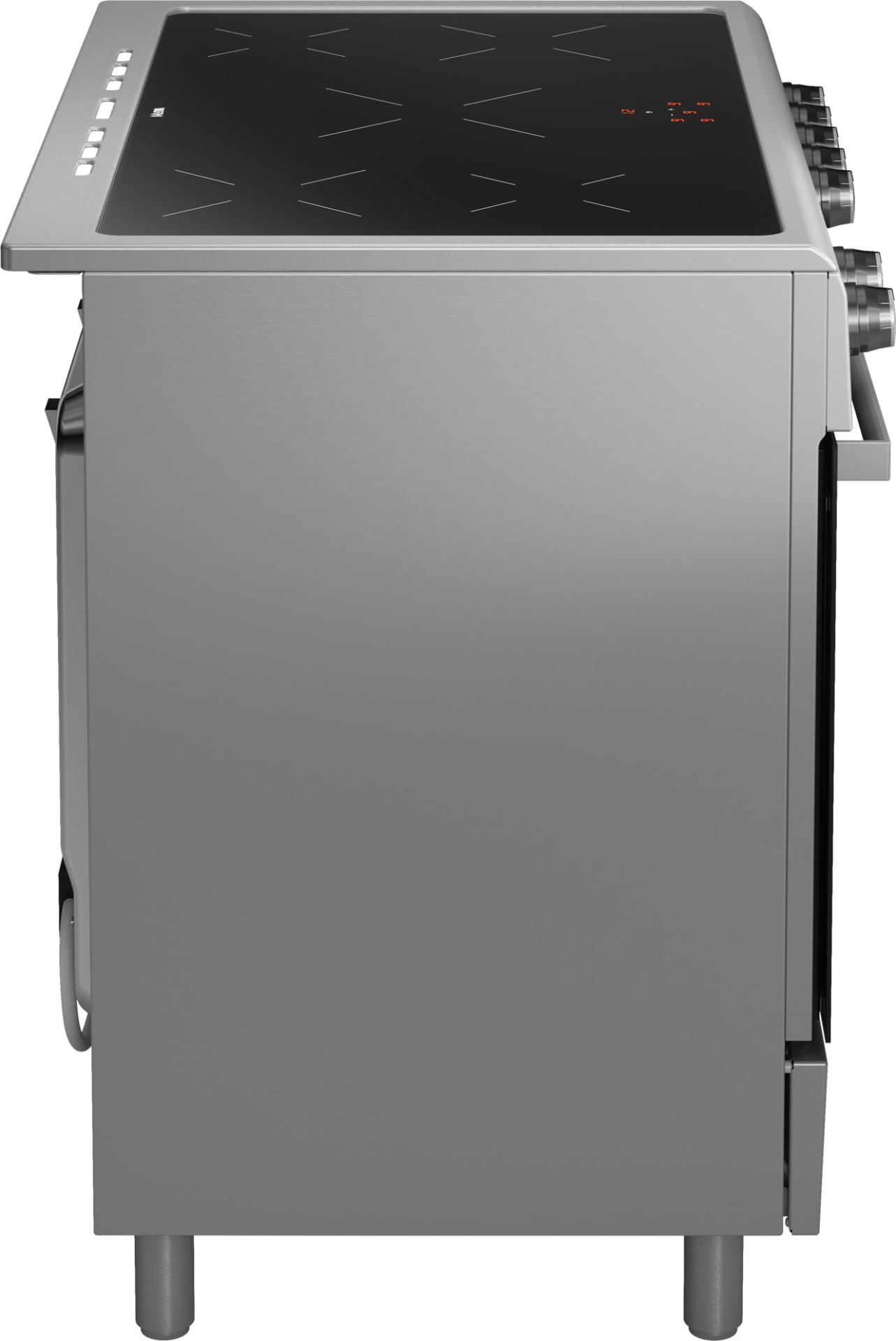 ETNA fornuis met inductie kookplaat - 90cm - FI590RVS