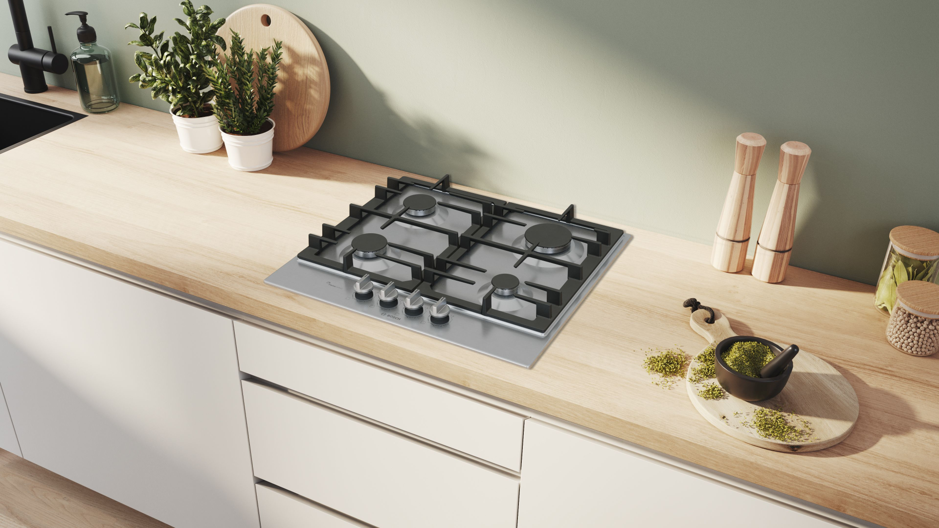 BOSCH SERIE 6 gaskookplaat - 60cm - PCP6A5I90