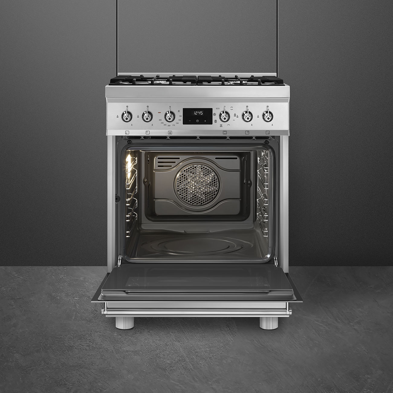 SMEG fornuis met gaskookplaat - 60cm - C6GMX2