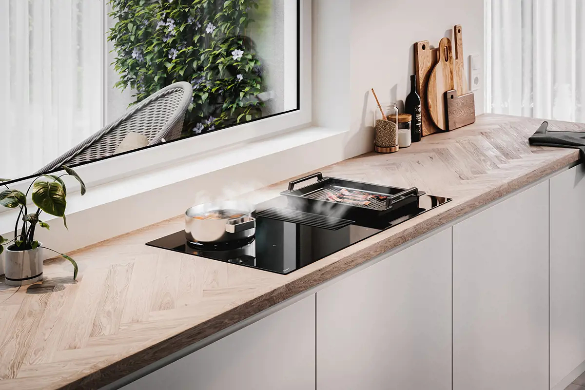 NOVY EASY kookplaat met afzuiging - 80cm - 1851