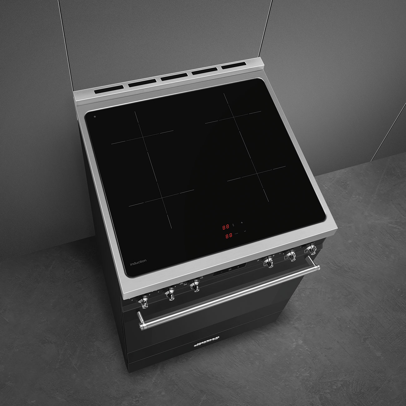 SMEG fornuis met inductie kookplaat - 60cm - C6IPMBM2