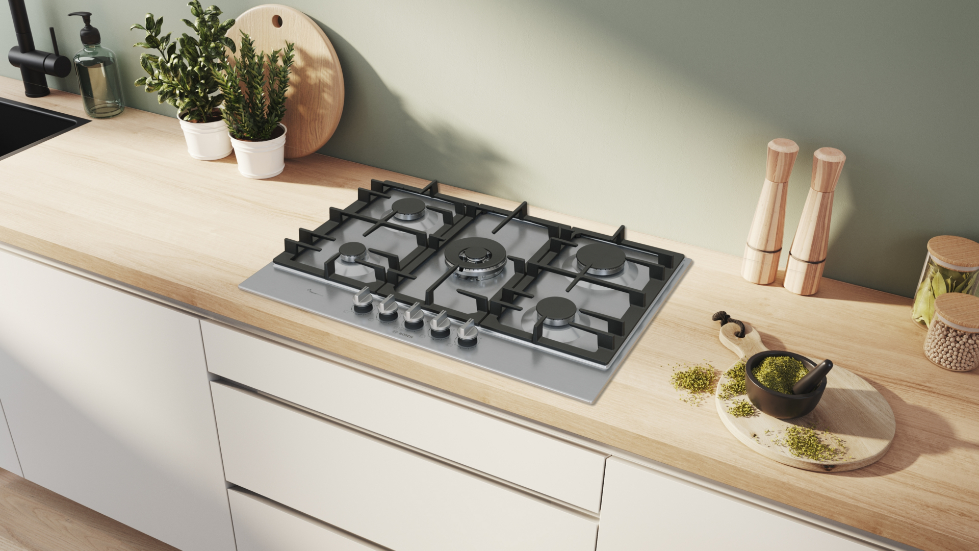 BOSCH SERIE 6 gaskookplaat - 75cm - PCQ7A5I90
