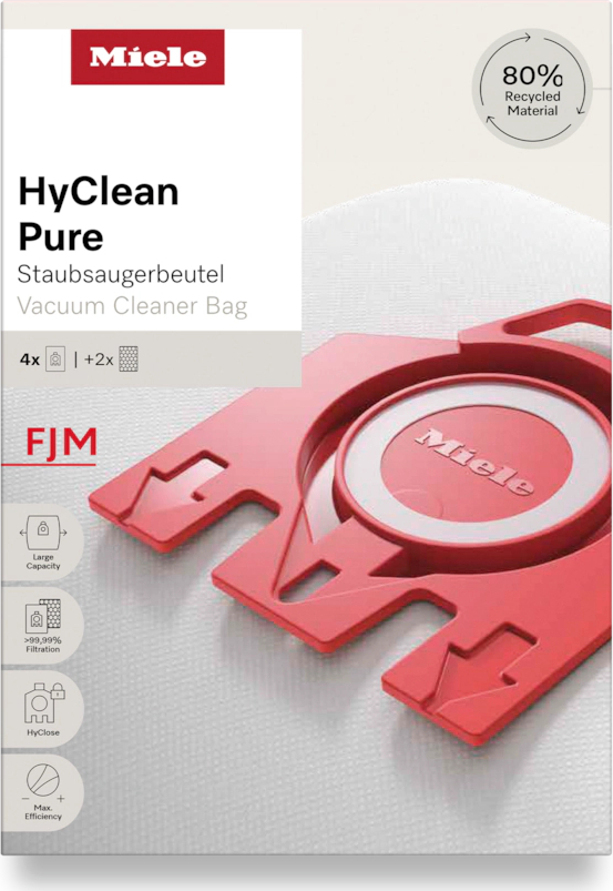MIELE stofzuigerzak - FJMHYCLEANPURE80RECYCLED4PACK