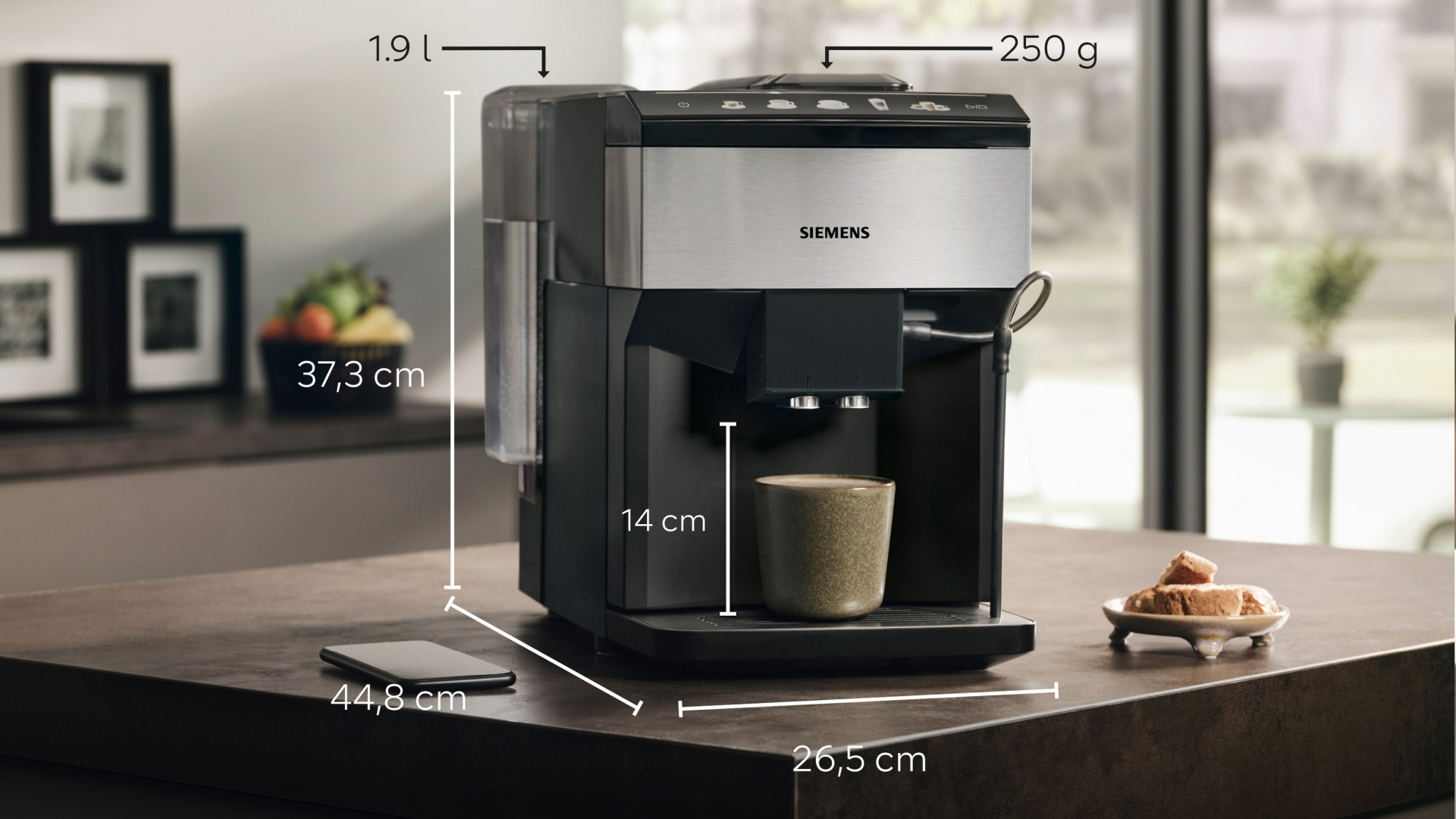 SIEMENS EQ500 espresso machine - TP517DF3
