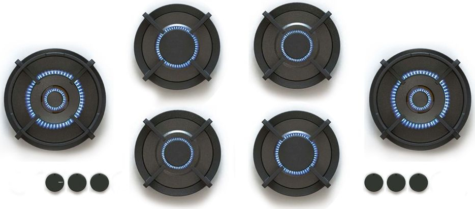 NOVY gaskookplaat - domino - 56048