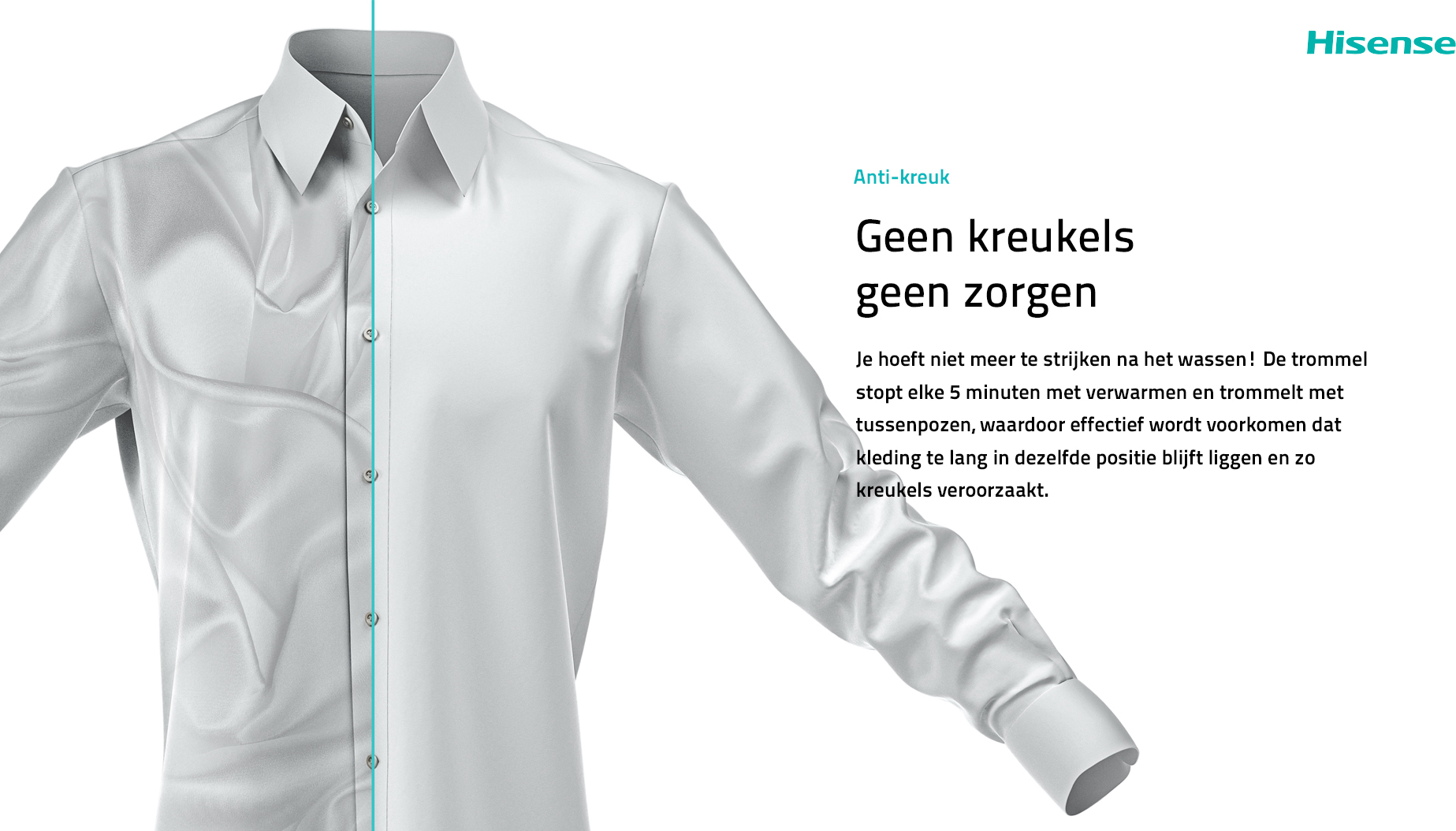 HISENSE droogkast - warmtepomp - DH5S102BW