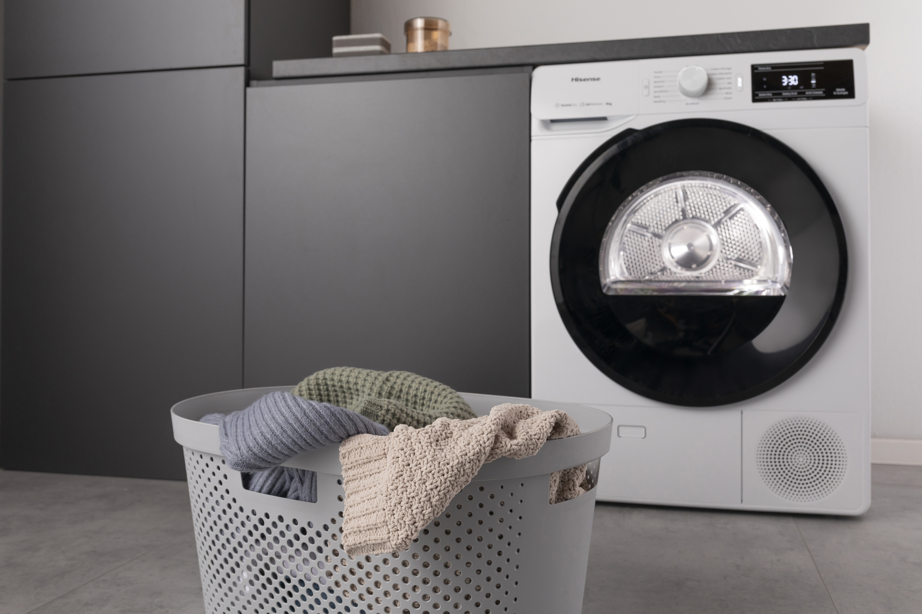 HISENSE droogkast - warmtepomp - DH3V903UW/BLX