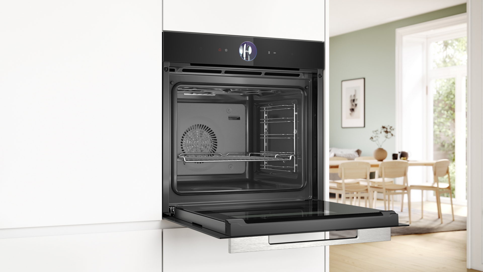 BOSCH SERIE 8 multifunctionele oven met stoom - 60cm - HSG7364B1