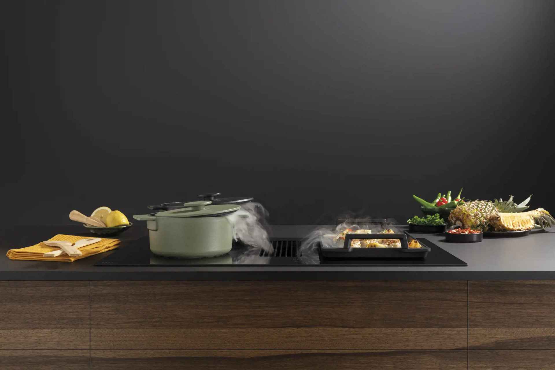 NOVY EASY kookplaat met afzuiging - 80cm - 1851