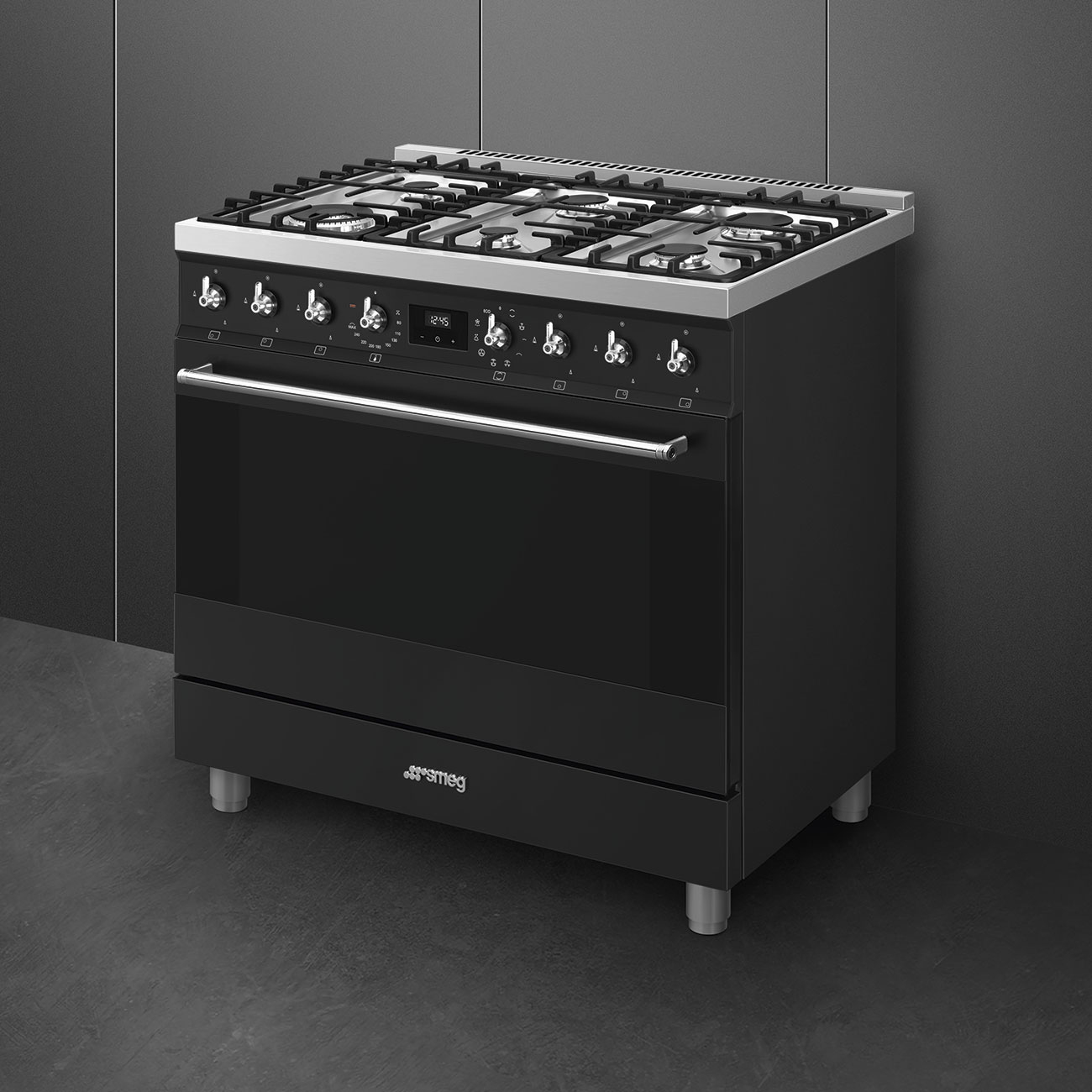 SMEG fornuis met gaskookplaat - 90cm - C9GMMB2
