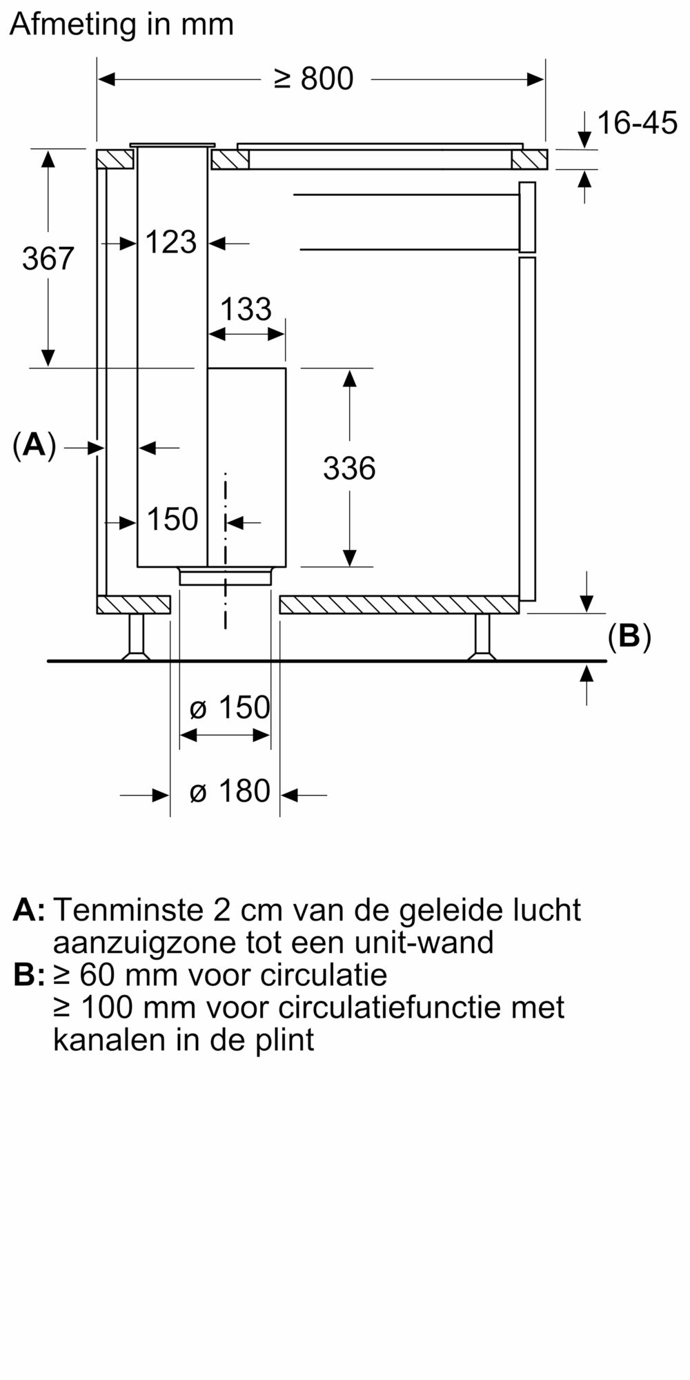 BOSCH SERIE 8 werkbladdampkap - 80cm - DDW88MM66
