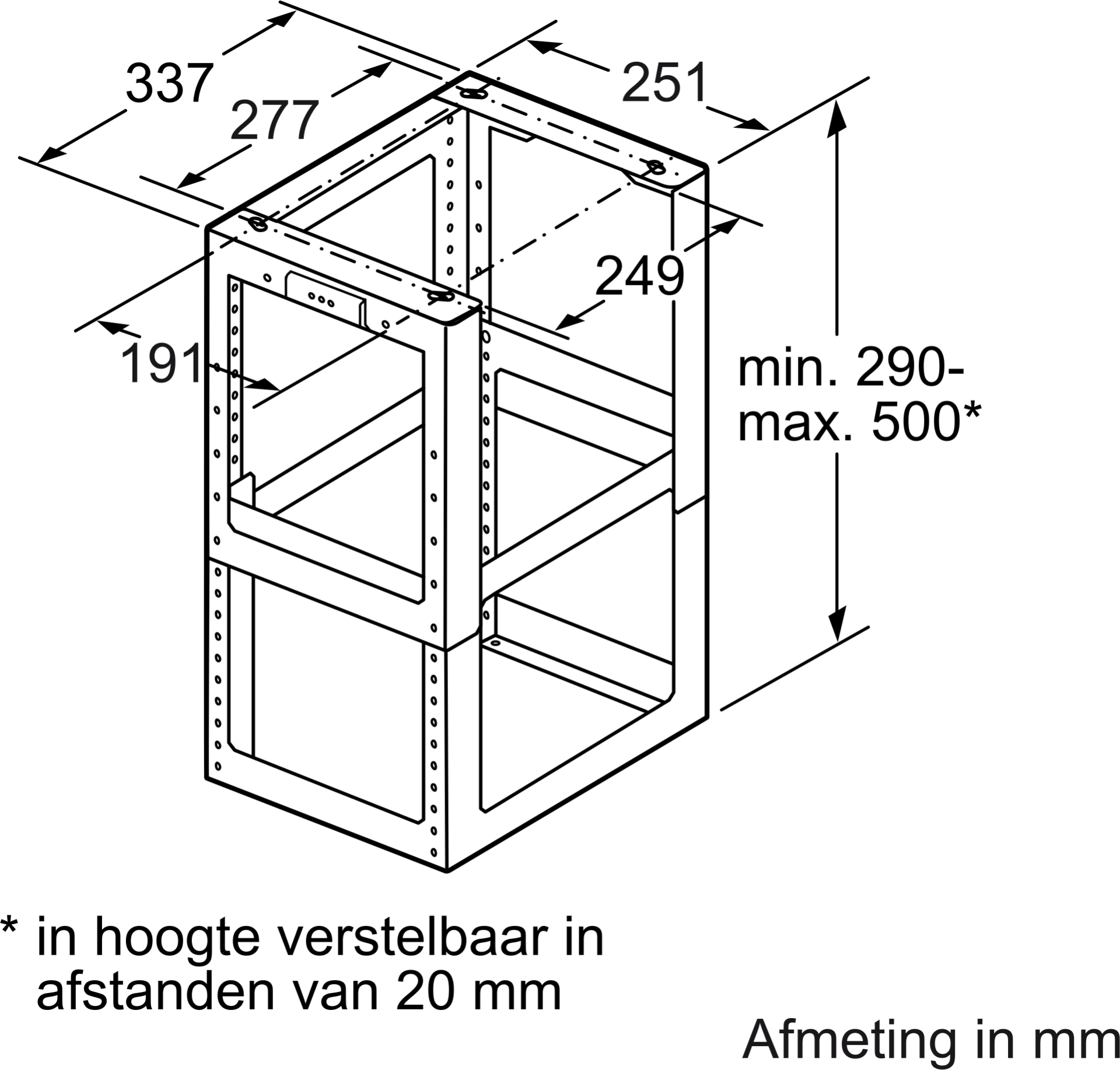 BOSCH bevestiging voor schouwverlenging - DHZ1251