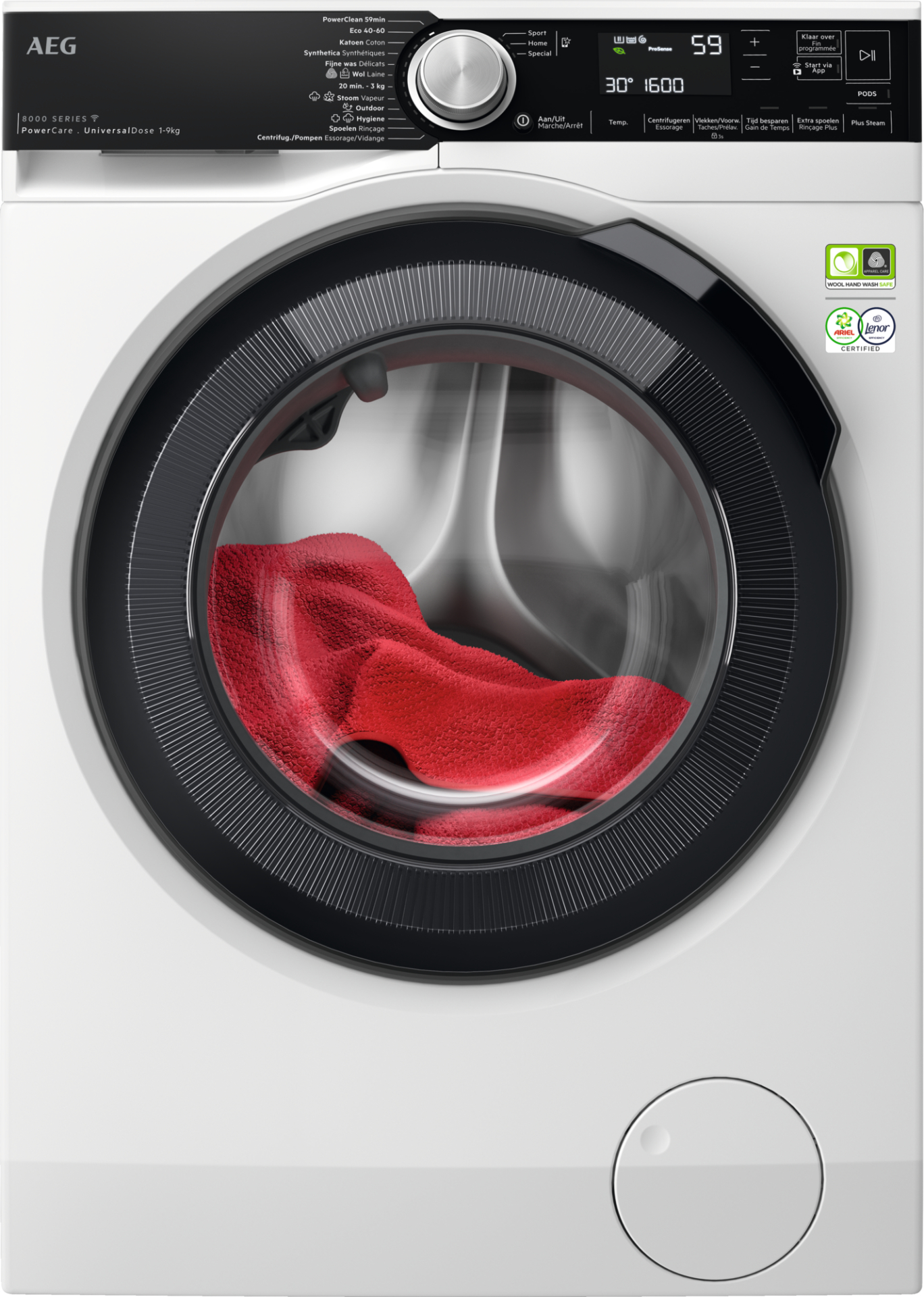 AEG 8000 wasmachine - LR87UC966