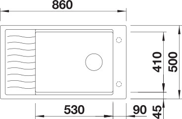 BLANCO ELON spoelbak - 524879