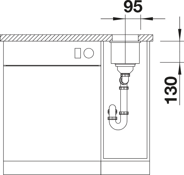 BLANCO SUBLINE spoelbak - 523403