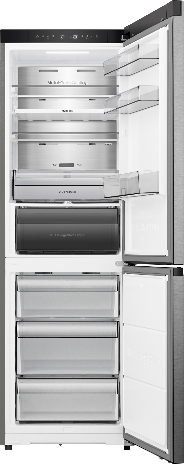 HISENSE vrijstaande koel-/vriescombinatie - 185cm - RB3K330SAIC