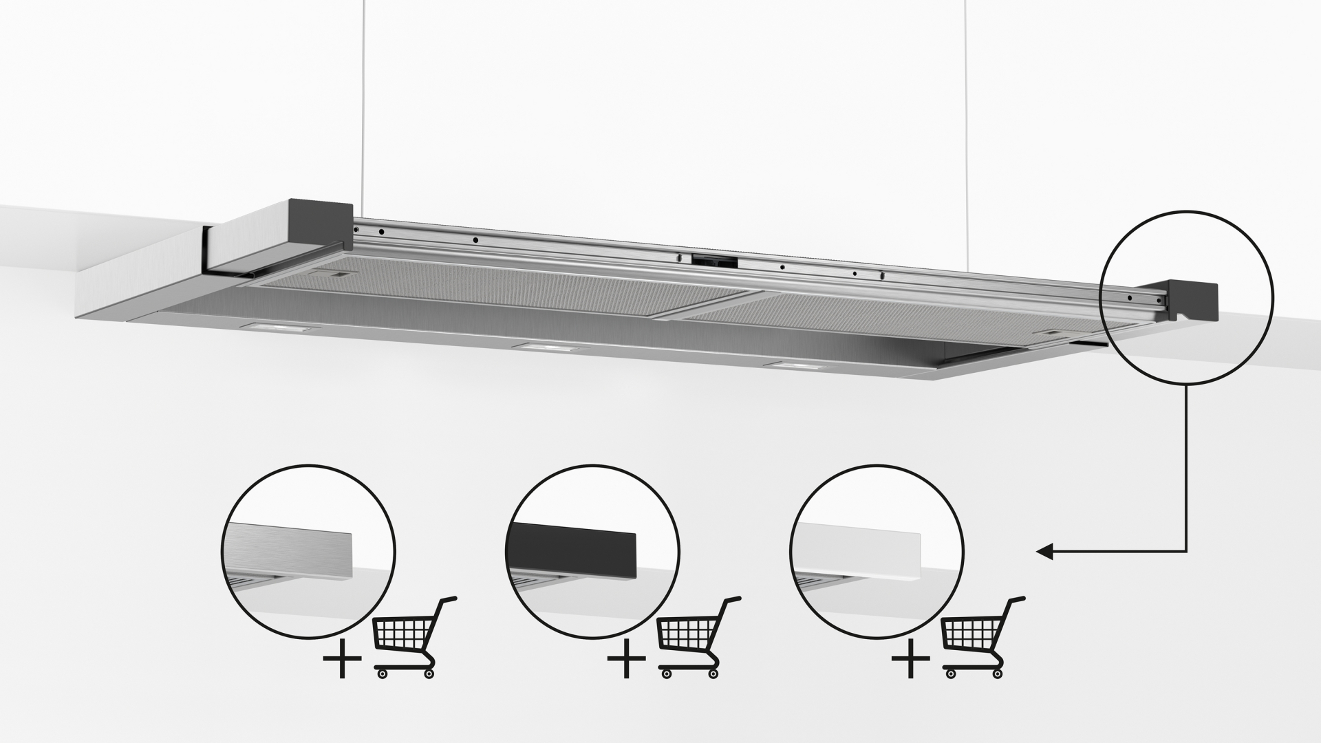 BOSCH SERIE 6 telescopische dampkap - 90cm - DFR097T51