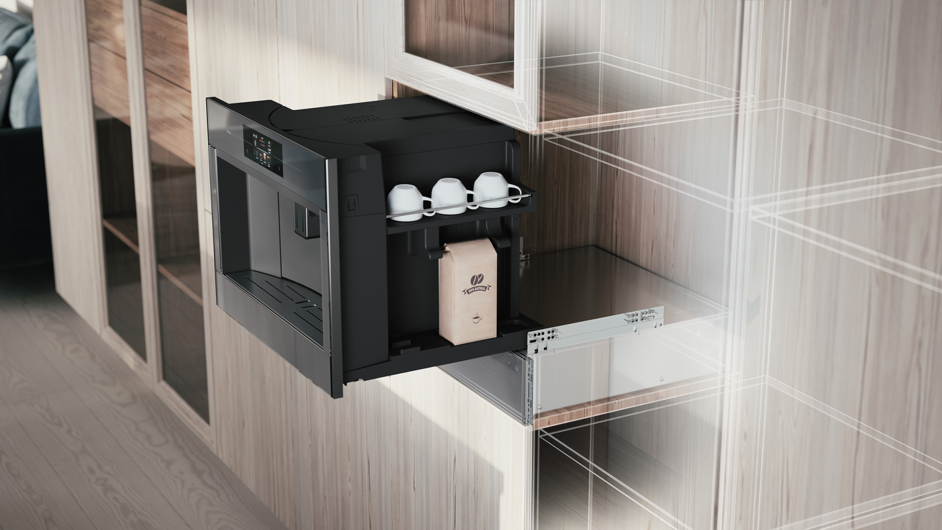ATAG inbouw koffiemachine - 45cm - CM4585M