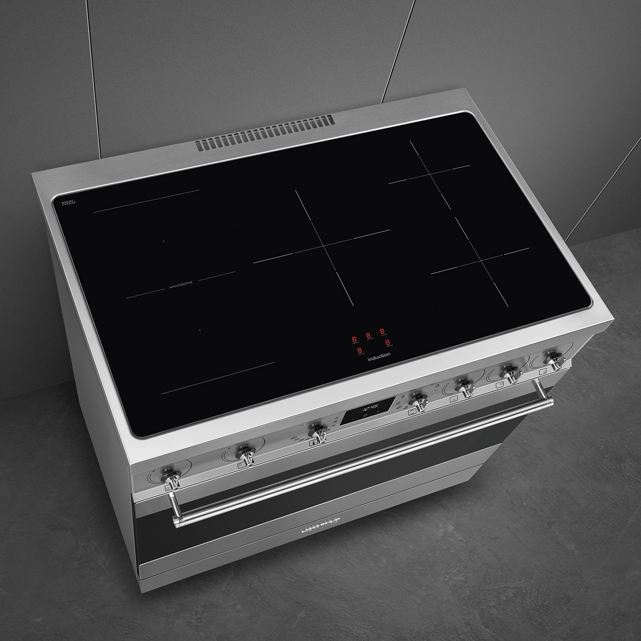 SMEG fornuis met inductie kookplaat - 90cm - C9IMX2