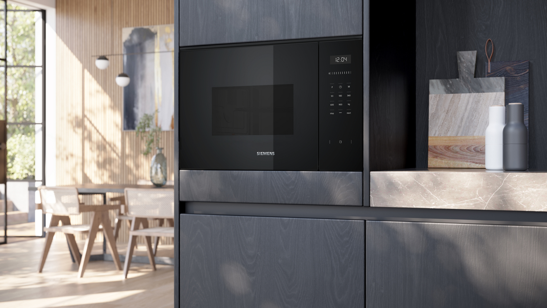 SIEMENS IQ500 microgolfoven met grill - 38cm - BE555LMB1