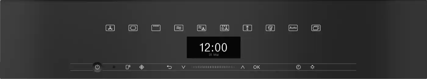 MIELE VITROLINE multifunctionele oven met microgolfoven - 45cm - H7440BMOBSW