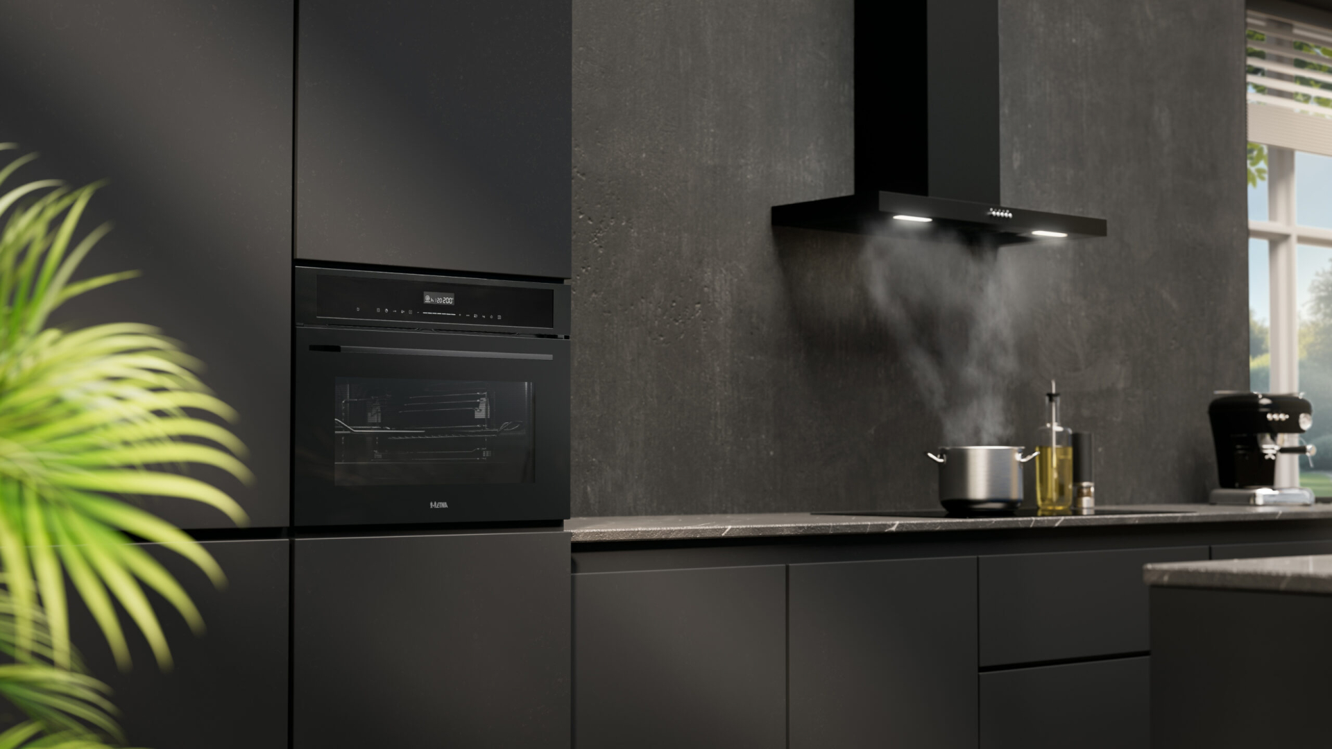 ETNA wandschouwdampkap - 90cm - AB390ZT