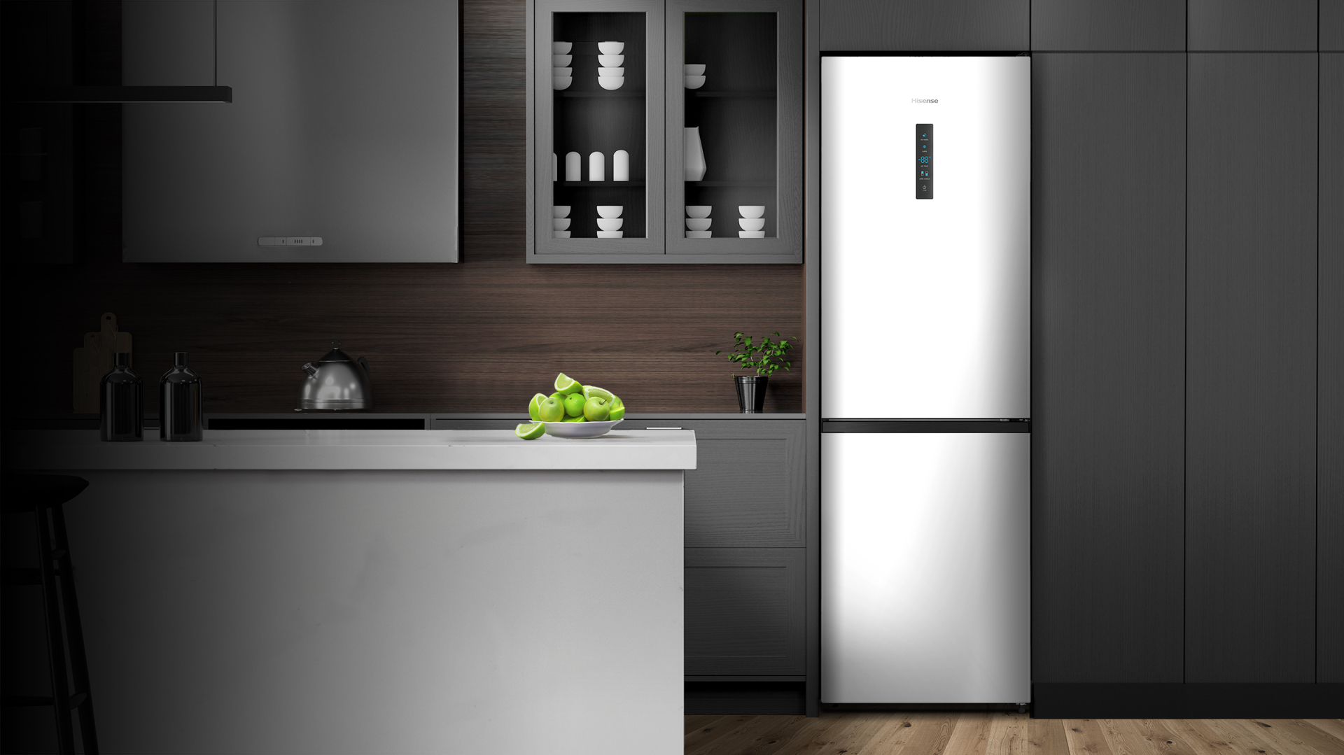 HISENSE vrijstaande koel-/vriescombinatie - 186cm - RB390N4BCC