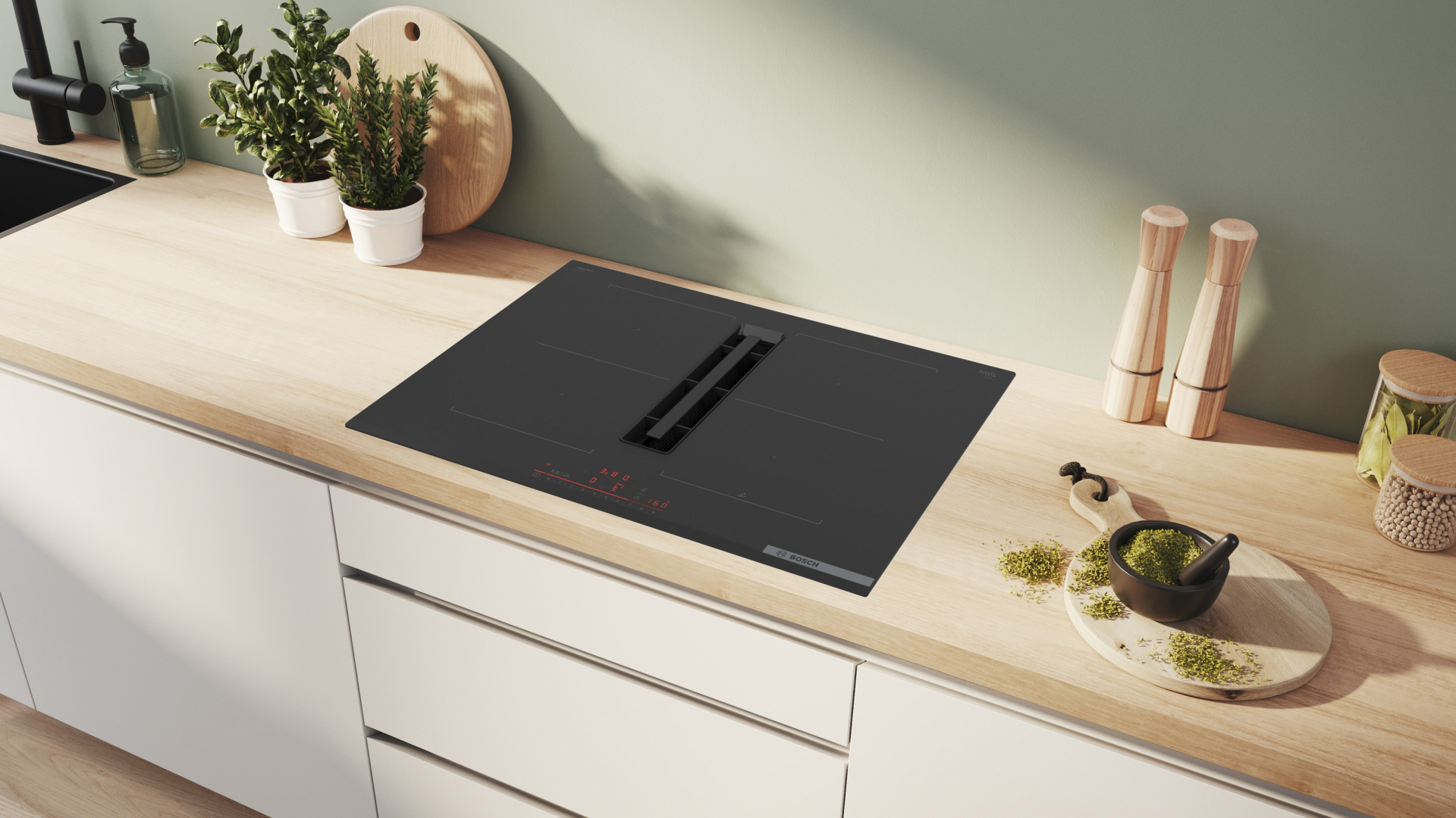 BOSCH SERIE 6 kookplaat met afzuiging - 70cm - PVQ731H26E