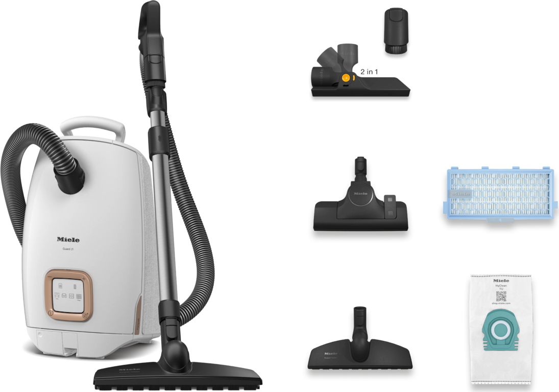MIELE GUARD stofzuiger met zak - GUARDL1PARQUETBRILLIANTWHITECE