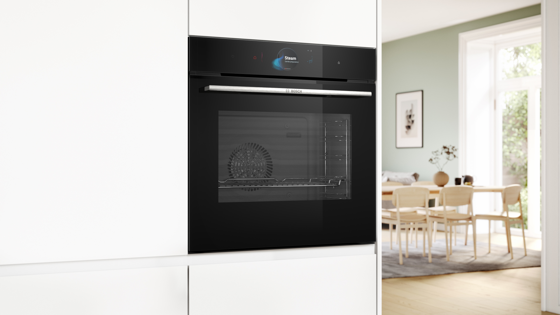 BOSCH SERIE 8 multifunctionele oven met stoom - 60cm - HSG7584B1