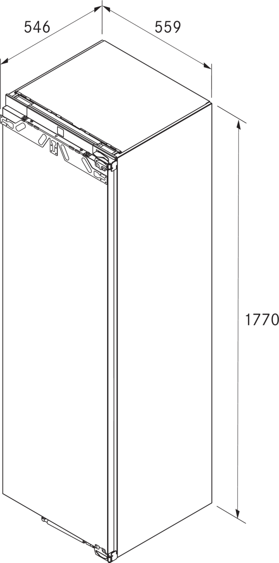 BORA koelkast met vriesvak - 178cm - C178KGFS2