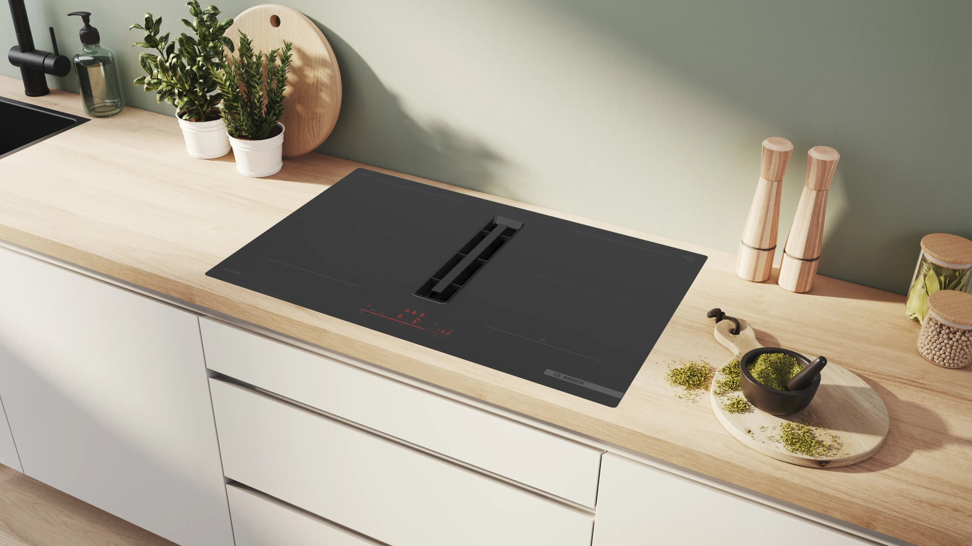 BOSCH SERIE 2 kookplaat met afzuiging - 80cm - PVQ821H26E