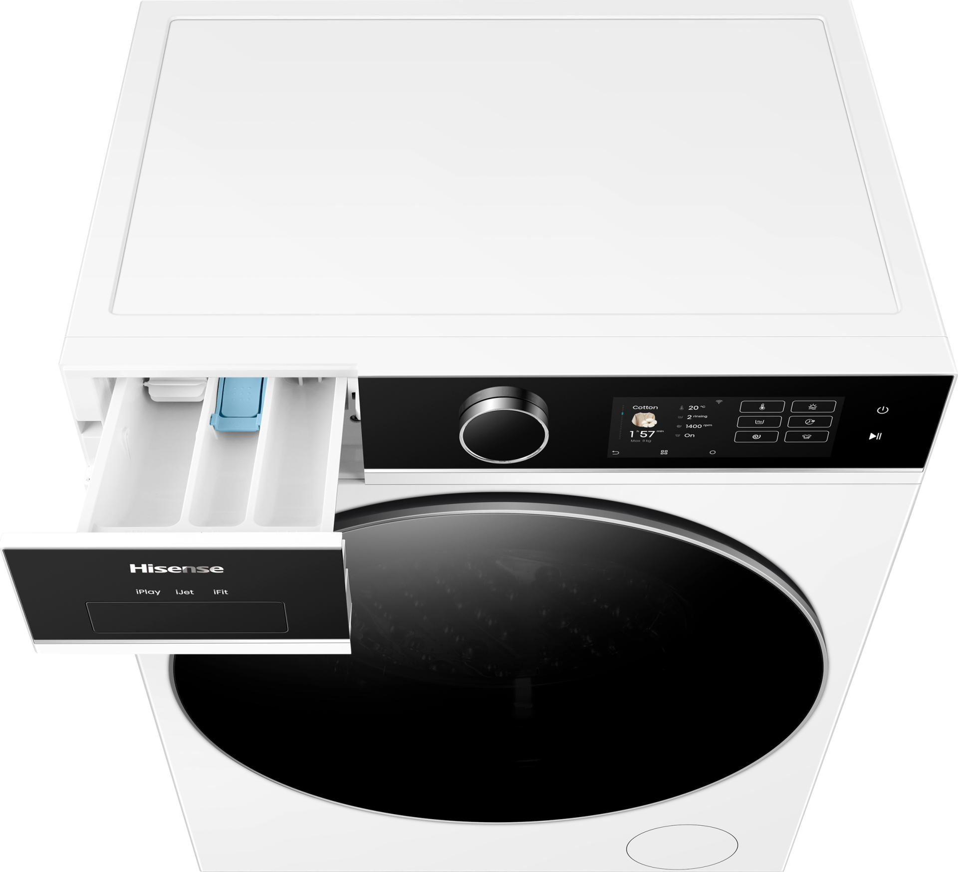 HISENSE was- droogcombinatie - WD5I8043BWF