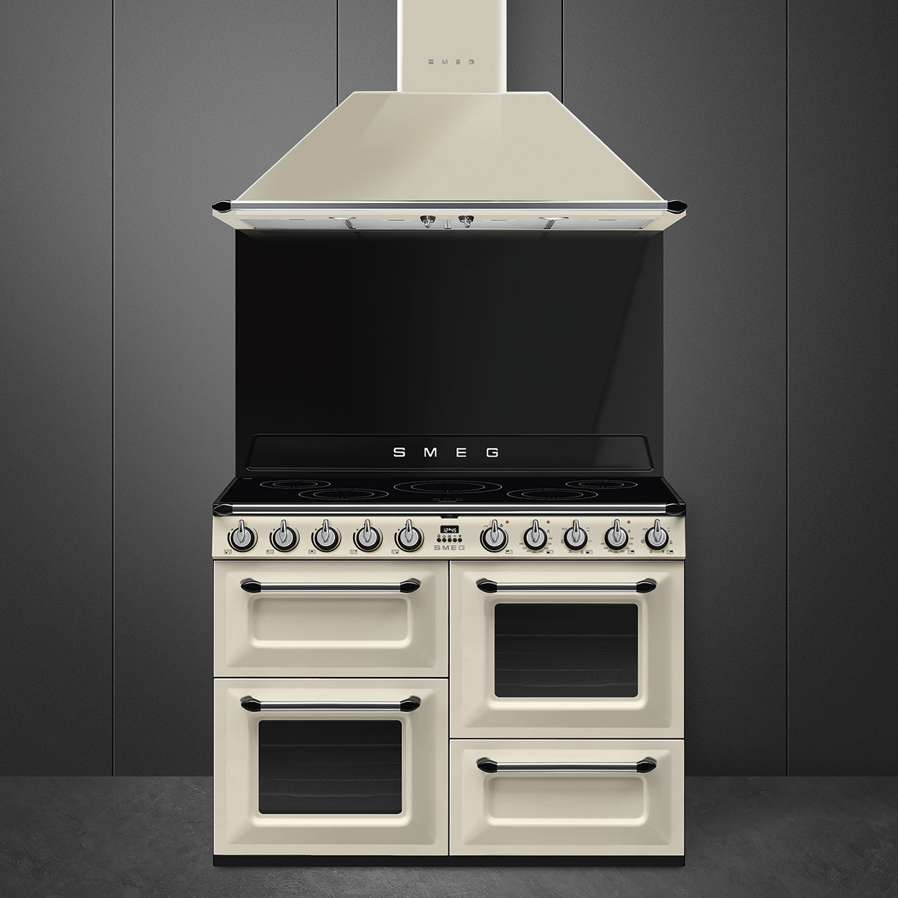 SMEG fornuis met inductie kookplaat - 110cm - TR4110IP2