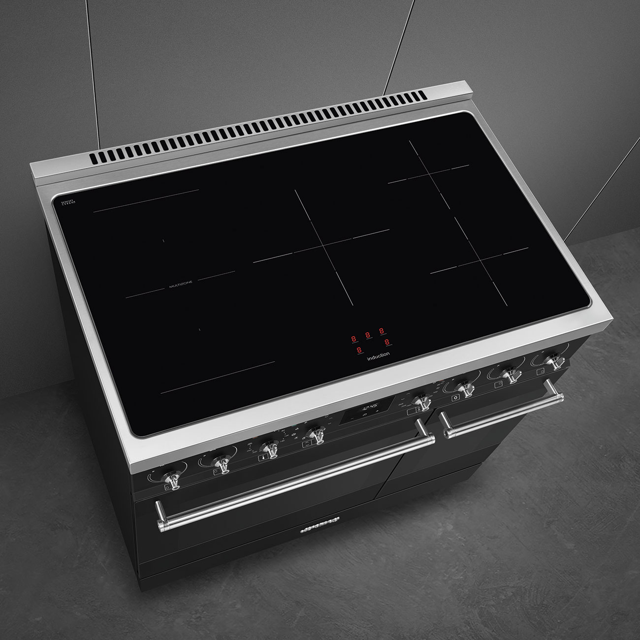 SMEG fornuis met inductie kookplaat - 90cm - C92IPMB2