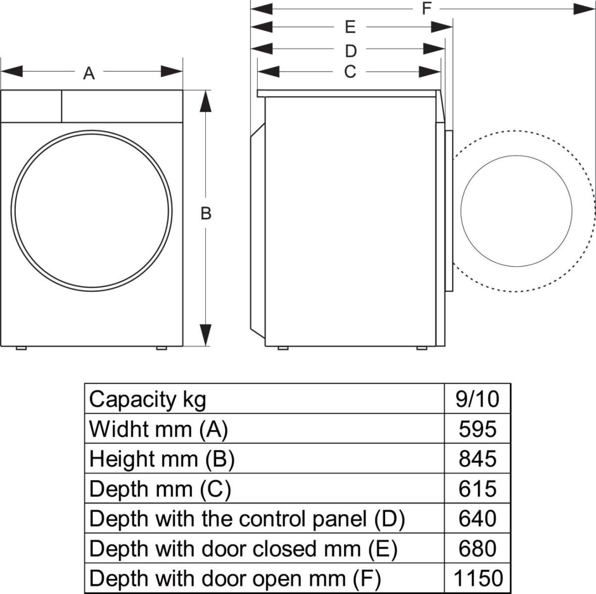 HISENSE droogkast - DH5I104BWAB