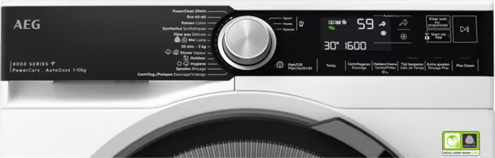 AEG 8000 Wasmachine 10 kg - LR86UX066C