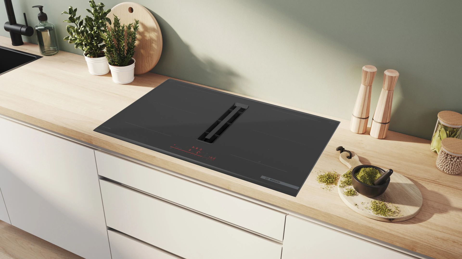 BOSCH SERIE 6 kookplaat met afzuiging - 80cm - PVQ890H26E