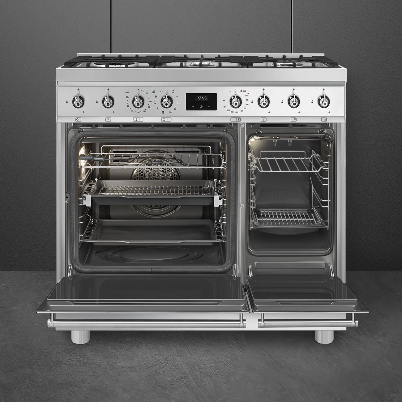 SMEG fornuis met gaskookplaat - 90cm - C92GPX2