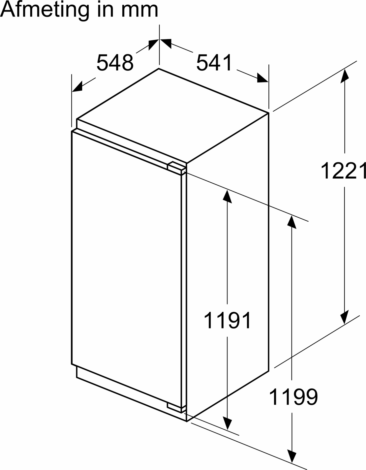 SIEMENS IQ300 Koelkast zonder vriesvak - 122cm - KI41R2FE0