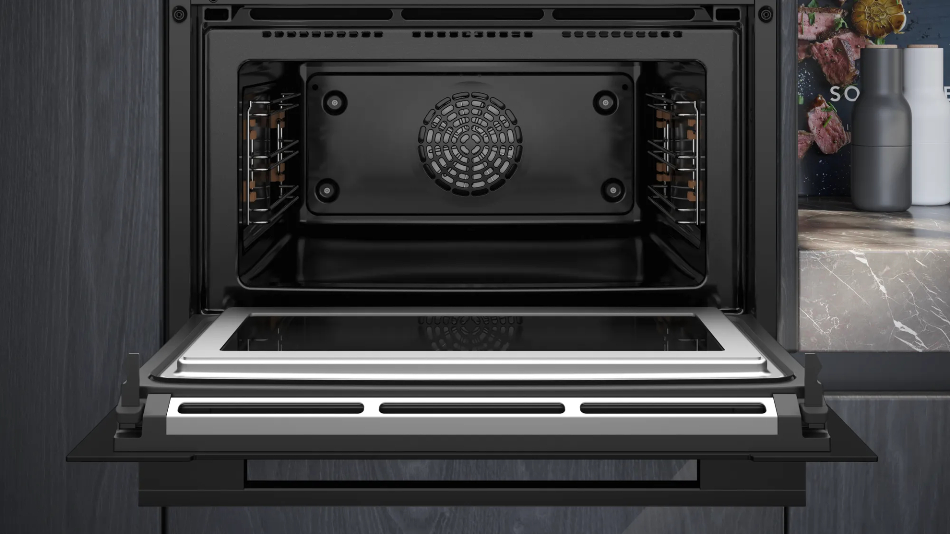 SIEMENS IQ700 multifunctionele oven met microgolfoven - 45cm - CM776G1B1