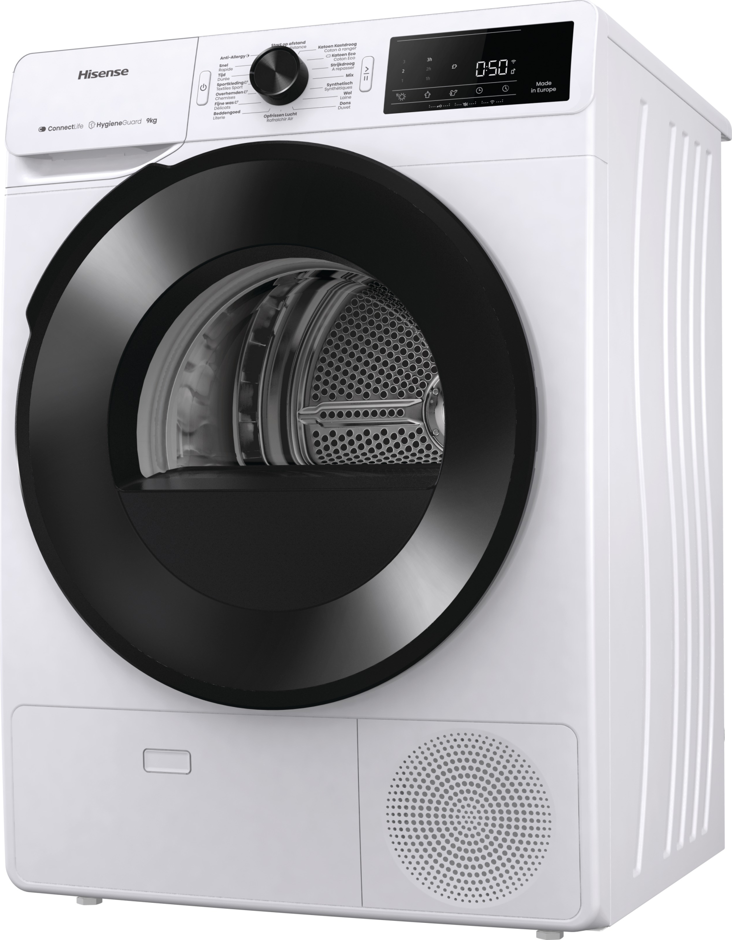 HISENSE droogkast - warmtepomp - DH3V903UW/BLX