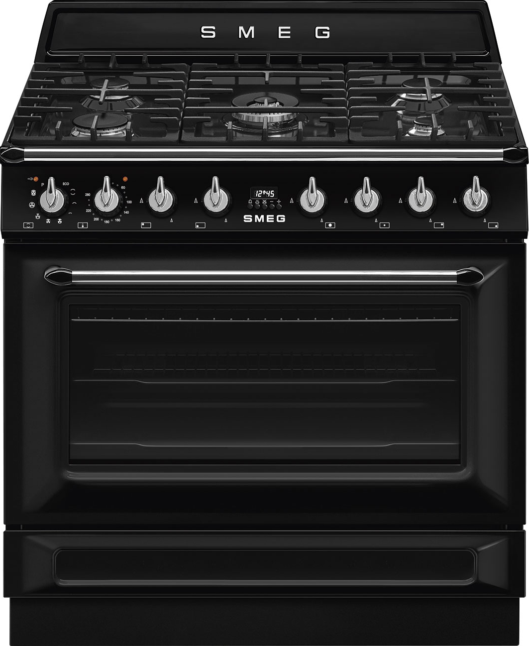 SMEG fornuis met gaskookplaat - 90cm - TR90GPBL